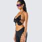 Amelie Black Butterfly Top