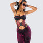 Ami Purple Velvet Burnout Jumpsuit