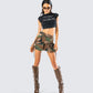 Amity Black Taurus Graphic Top