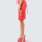 Anastasia Red Cutout Skirt