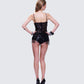 Andrina Black Sequin Fringe Romper