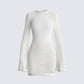 Angelina Ivory Mini Dress 3d product front