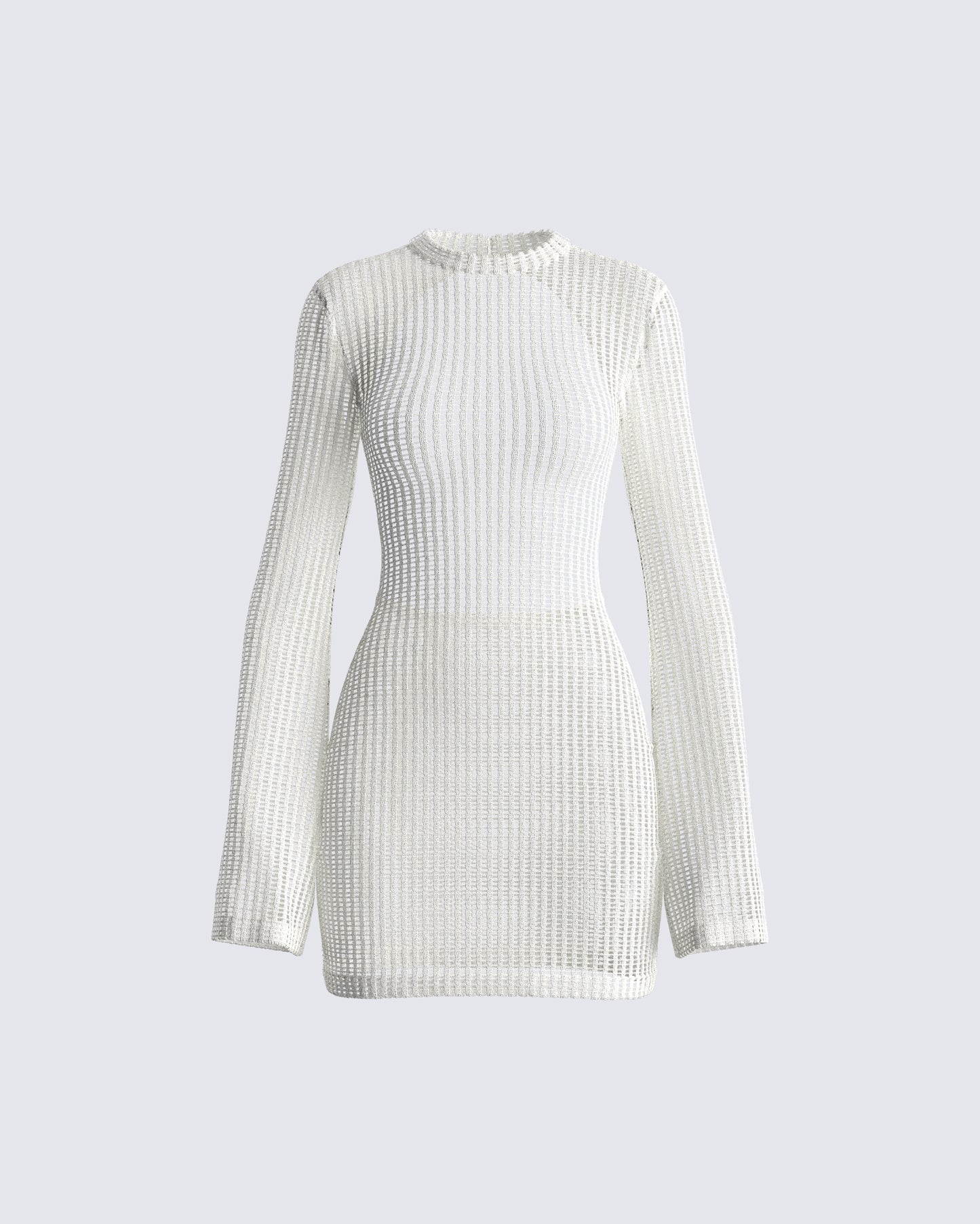 Angelina Ivory Mini Dress 3d product front