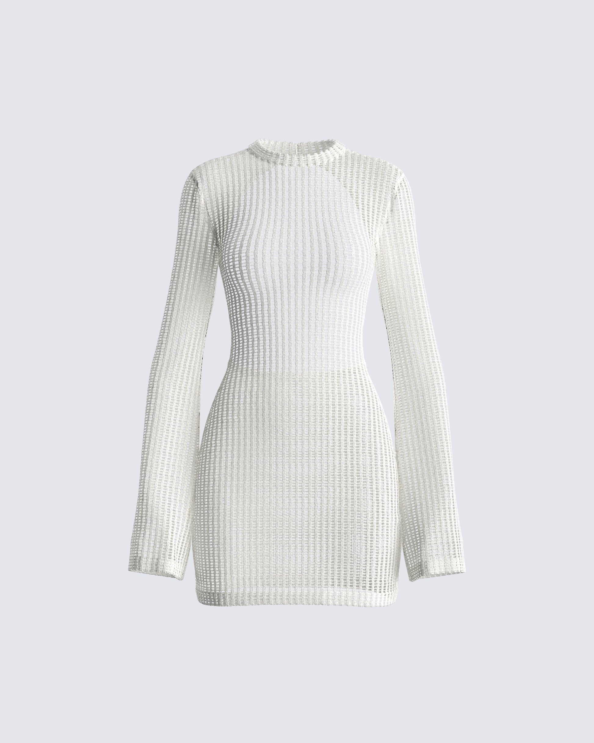 Angelina Ivory Mini Dress 3d product front