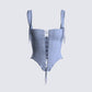 Anilah Baby Blue Eyelet Top 3d product front