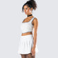 Anjali Ivory Tweed Bustier Top