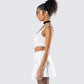 Anjali Ivory Tweed Bustier Top