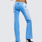 Ara Blue Belted Low Rise Jean