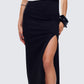Aries Black Knit Maxi Skirt