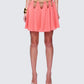 Arla Pink Heart Chain Mini Skirt