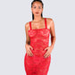Arlo Red Lace Strappy Maxi Dress