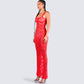 Arlo Red Lace Strappy Maxi Dress