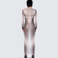 Amina Multi Illusion Print Dress