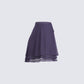 Arpana Charcoal Layered Mini Skirt