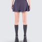 Arpana Charcoal Layered Mini Skirt