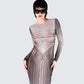 Artina Multi Illusion Print Dress