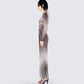 Artina Multi Illusion Print Dress