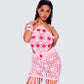 Aya Pink Floral Crochet Set