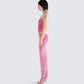 Ayla Pink Velvet Set