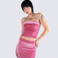 Ayla Pink Velvet Tube Top