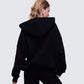 Azariah Black Oversized Hoodie Top