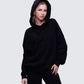 Azariah Black Oversized Hoodie Top