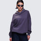 Azariah Grey Oversized Hoodie Top