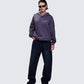 Azariah Grey Oversized Hoodie Top