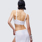 Azra Ivory Braided Cropped Top