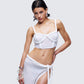 Azra Ivory Braided Cropped Top