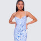 Azura Blue Floral Bodycon Maxi