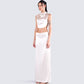 Amal Cream Maxi Skirt