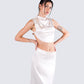 Amal Cream Maxi Skirt