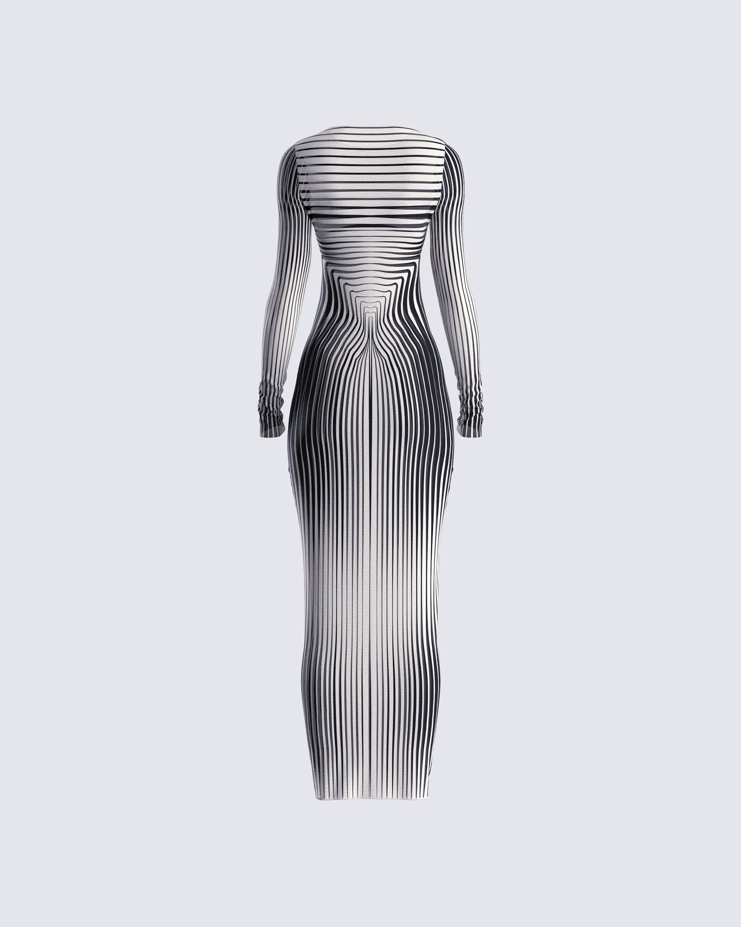 Amina Multi Illusion Print Dress