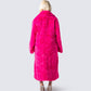 Corinne Hot Pink Vegan Fur Coat