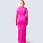 Lola Hot Pink Bodycon Maxi Dress