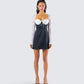 Bellona Color Block Mini Dress model front