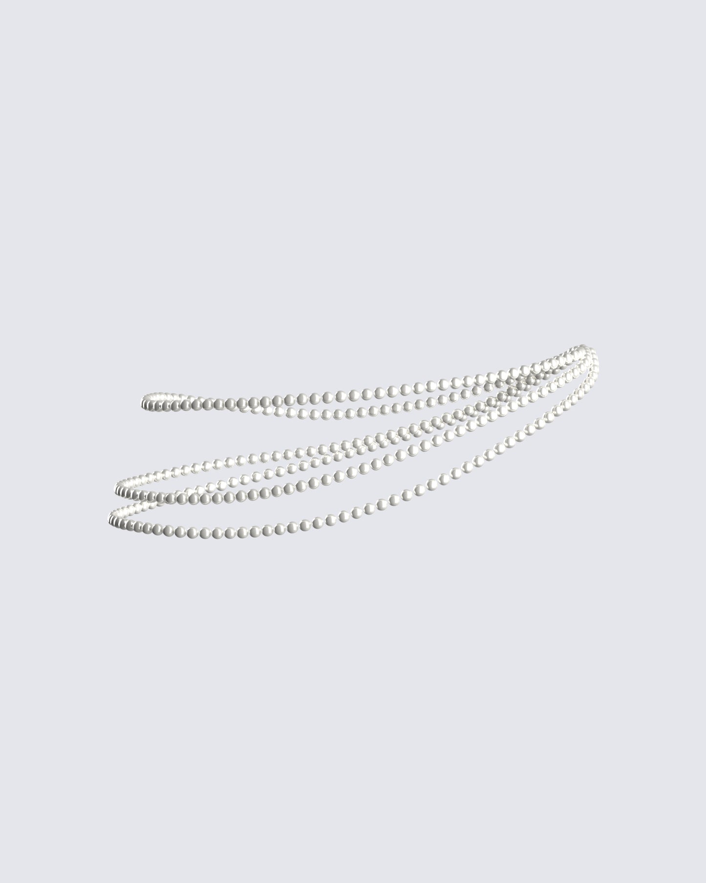 Chiara Pearl Chain Belt 3d product front