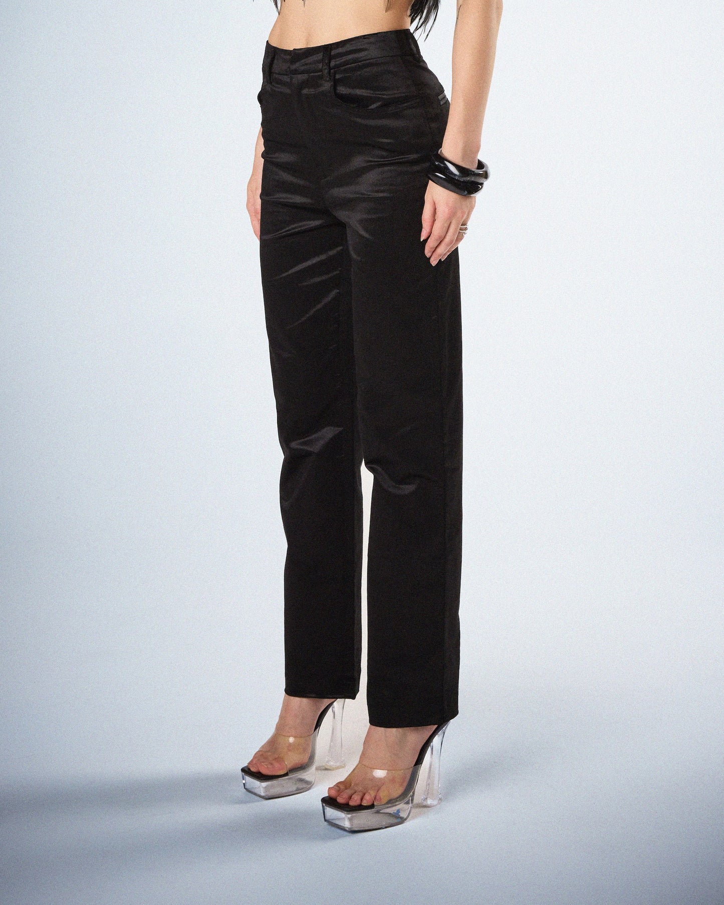 Bess Black Velvet Pants