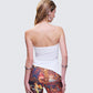 Bessie Ivory Asymmetrical Top