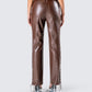 Bette Brown Lace Up Pants