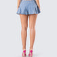 Beverly Denim Pleated Skirt