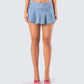 Beverly Denim Pleated Skirt