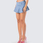 Beverly Denim Pleated Skirt