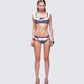 Birdie Multi Gingham Bikini Set model front