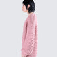 Blaise Pink Chunky Hand Knit Cardigan