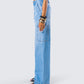 Blossom Blue Cargo Denim Pant