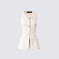 Branca Ivory Scoop Neck Vest product front