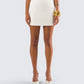 Branca Ivory Mini Skirt model front