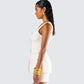 Branca Ivory Scoop Neck Vest